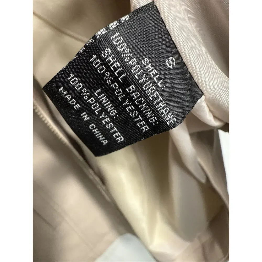 Baccini Faux Leather Jacket Women’s Small Feminine Fit Cream Off White Beige NWT - Picture 6 of 9